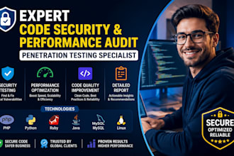 expert code security and performance audit  penetration testing specialist