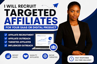 recruit targeted affilates for your saas and digital product to grow your sales