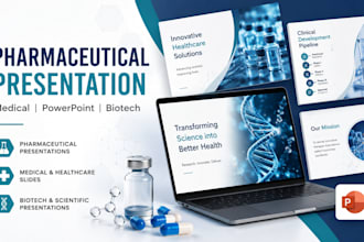 design pharmaceutical medical powerpoint and biotech slides