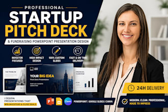 startup pitch deck fundraising powerpoint presentation design