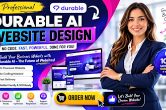 durable ai website design no code business website builder