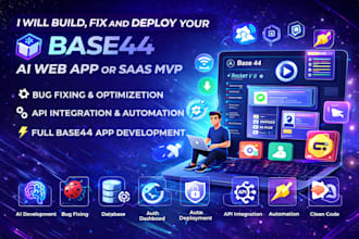 build fix and deploy your base44 ai web app or saas mvp
