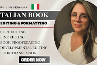 proofread and edit your italian book for fiction and nonfiction book