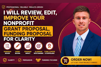 review, edit and improve your nonprofit grant funding proposal for clarity