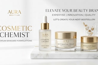 be your expert chemist of cosmetic product formulation