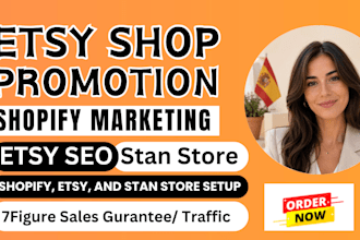 promote etsy shop, shopify store digital product, stan store marketing, etsy seo