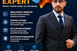 be your matlab programming, simulink, control system and gui