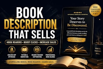 write a compelling amazon KDP book description that sells