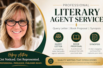 write query letter, book proposal and synopsis for authors