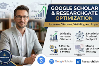 optimize researchgate and google scholar profile to increase citation visibility