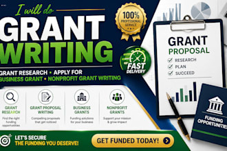 write winning nonprofit and small business grant proposals for USA and canada
