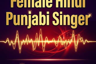sing female hindi punjabi bollywood urdu songs for hooks chorus and beats