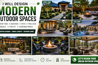design modern front yard backyard patio pool deck