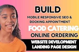 build catering website, food catering, catering restaurant food ordering website