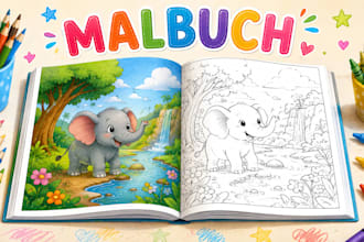 dein malbuch KDP malbuch und kinder malbuch mit malbuch