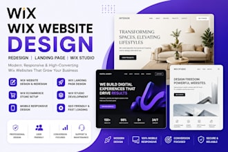 redesign wix website design wix landing page wix studio