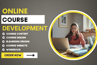 create online course course creation course content elearning course