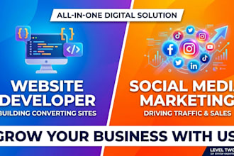 do social media marketing and website development