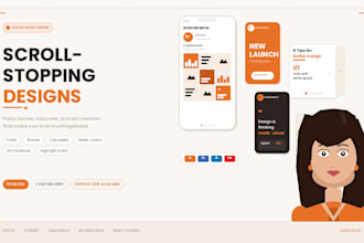 design social media posts, stories and carousels