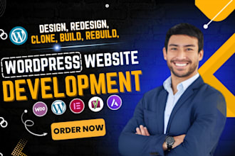 build or rebuild custom wordpress website design  responsive business website
