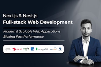 build a blazing fast next js and nest js full stack website