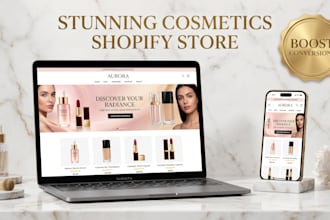 design  stunning cosmetics shopify store to boost conversions