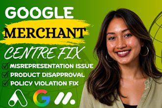 fix shopify google merchant center suspension, misrepresentation and gmc issues