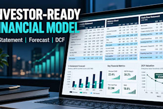 build a 3 statement financial model, forecast, and dcf valuation