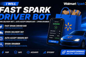 setup spark driver bot, spark delivery bot auto accept orders bot, spark