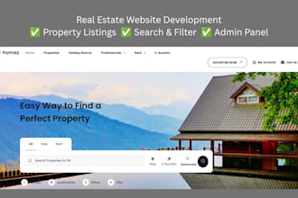 build a real estate property listing and search website