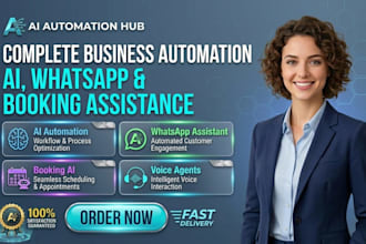 build ai whatsapp assistant booking and ai voice agent automation faq automation