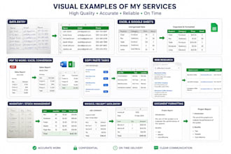 do accurate data entry, excel, and administrative support