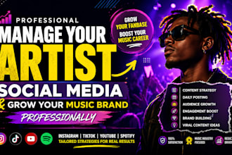 manage your artist social media and grow your music brand