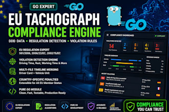 build eu tachograph compliance engine in go for ddd regulation detection