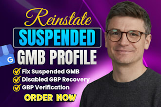 do google business profile verification, reinstate and fix suspended gmb profile