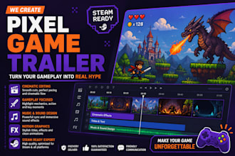 create a cinematic game trailer board game trailer fiverr loading steam game ads