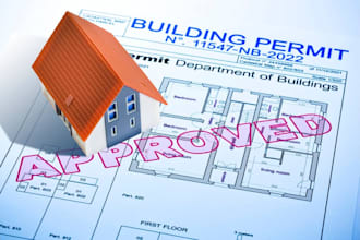 licensed architect pe stamp in maryland, texas, california for city permit