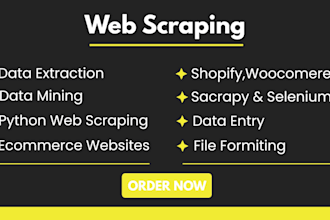 do web scraping and data mining
