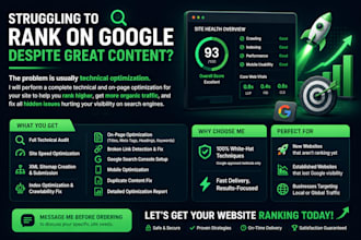do technical audit on page optimization and fix SEO errors