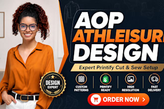 design all over print aop athleisure for printify cut and sew