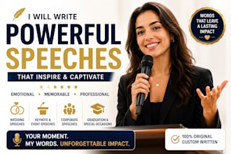 write powerful speeches for events weddings and conferences