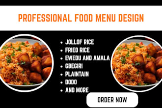 do delicious party jollof rice and beans, plantain and chicken, drink and eat