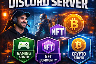 setup discord server gaming discord nft discord crypto discord server setup