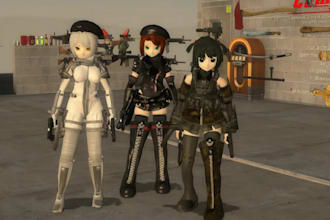 create imvu avatar, ps1 model, n64 model, mmd model and gmod playermodel