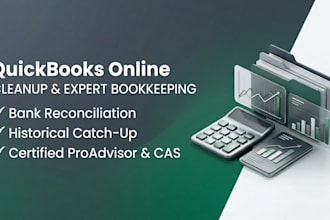 do quickbooks online bookkeeping and cleanup