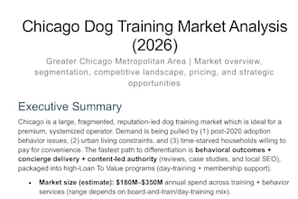 provide a market analysis and business plan