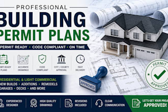 do building permit drawing for home addition architectural plans city permit