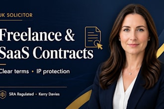 draft your freelance contract or saas agreement as a UK solicitor