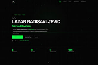 design and develop a custom landing page