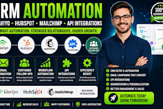 crm automation klaviyo hubspot mailchimp API integrations customer follow ups